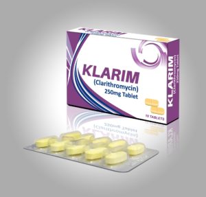 KLARIM-Clarithromycin-250mg-Tablet-3D-Design