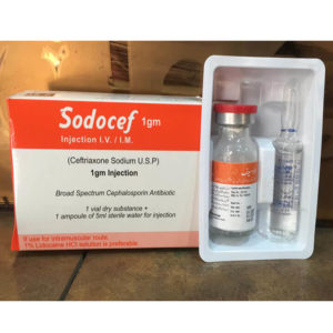 Sodocef injection 1gm